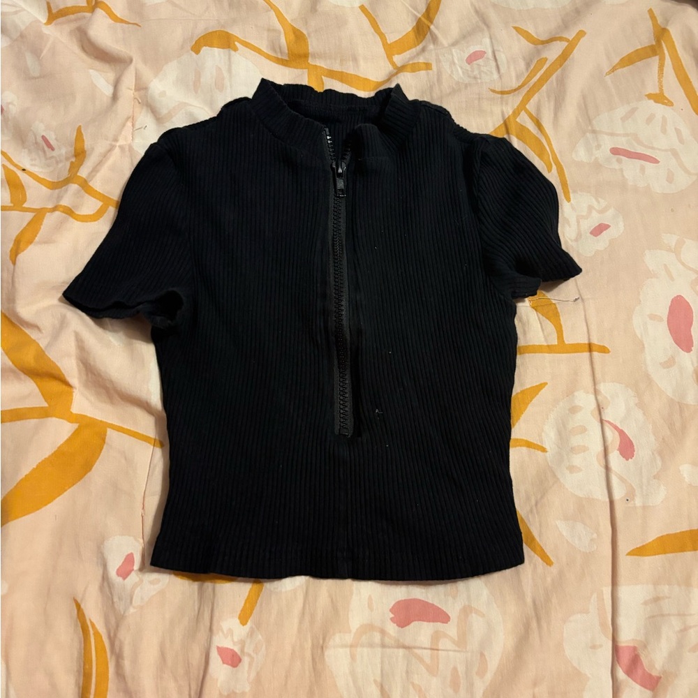 Crop Zip UP top